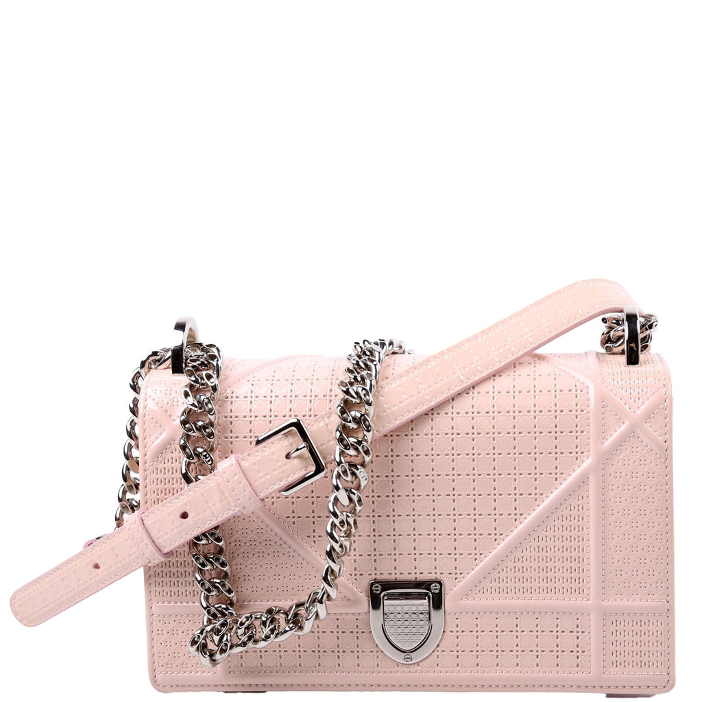 Dior Diorama Patent Micro-Cannage Pink