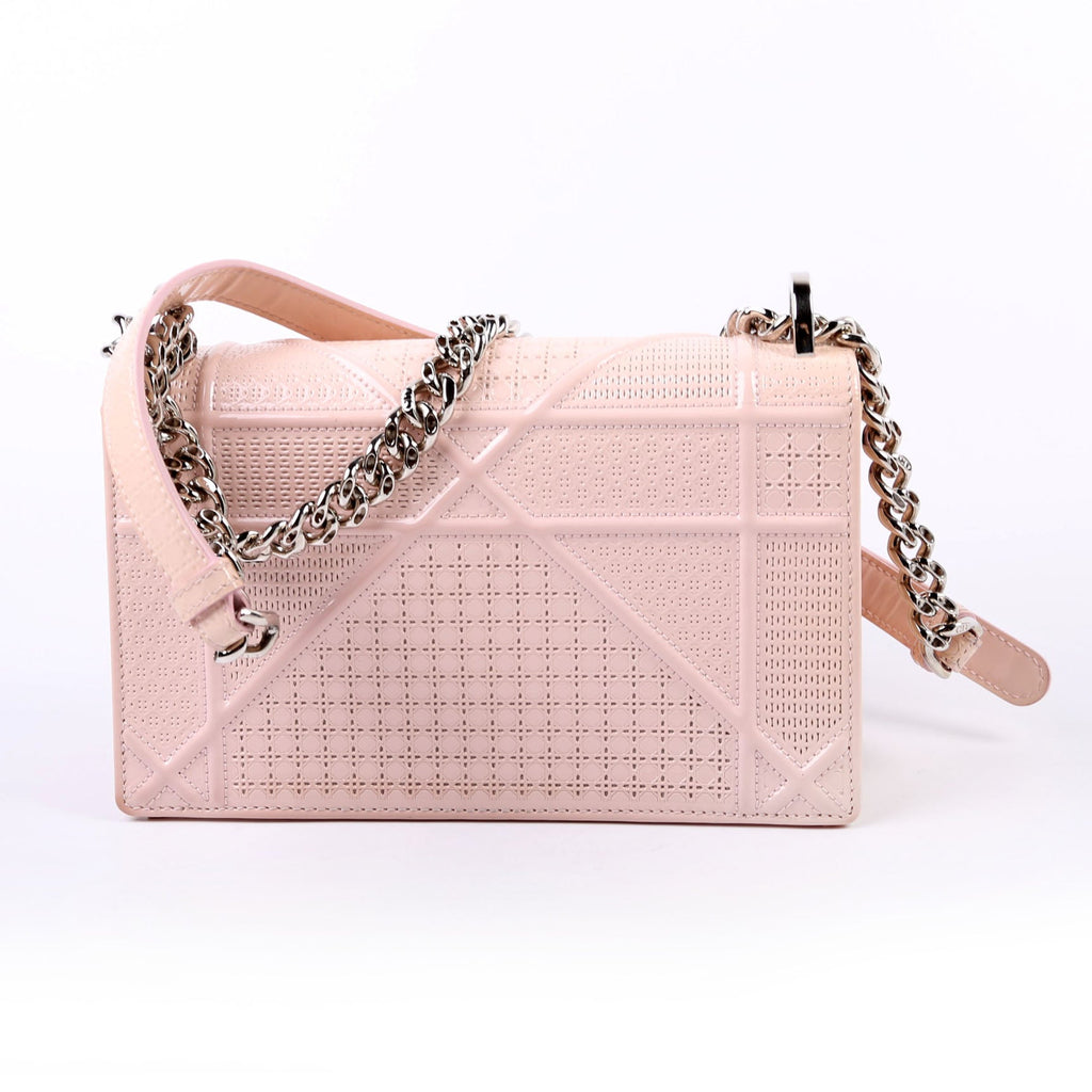 Dior Diorama Patent Micro-Cannage Pink