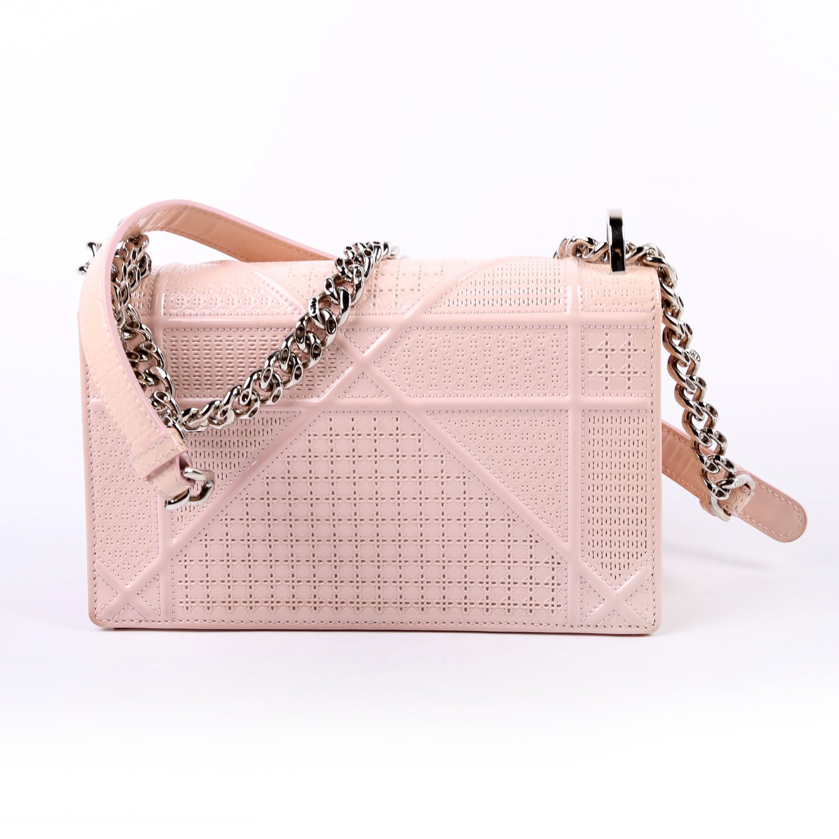 Dior Diorama Patent Micro-Cannage Pink