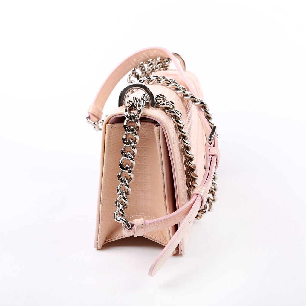 Dior Diorama Patent Micro-Cannage Pink