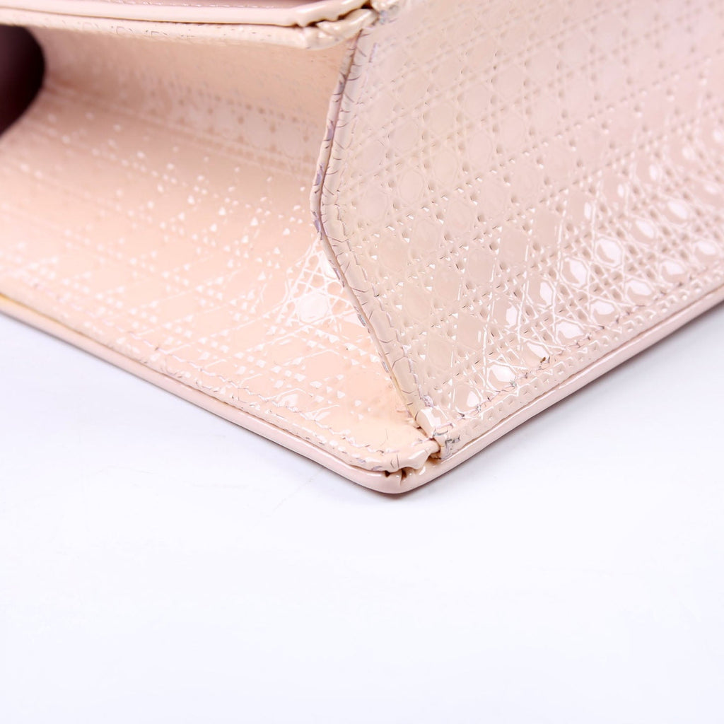Dior Diorama Patent Micro-Cannage Pink