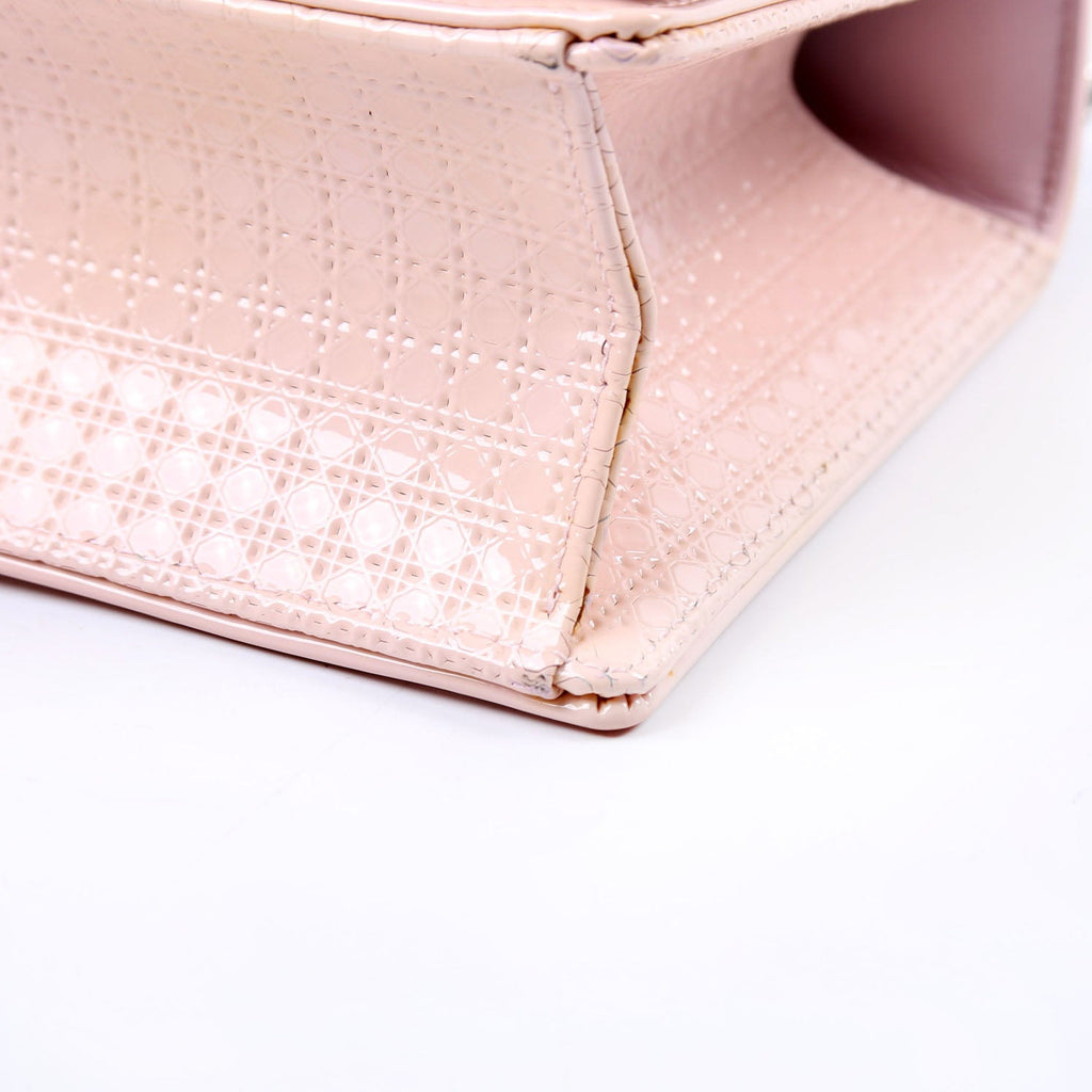 Dior Diorama Patent Micro-Cannage Pink