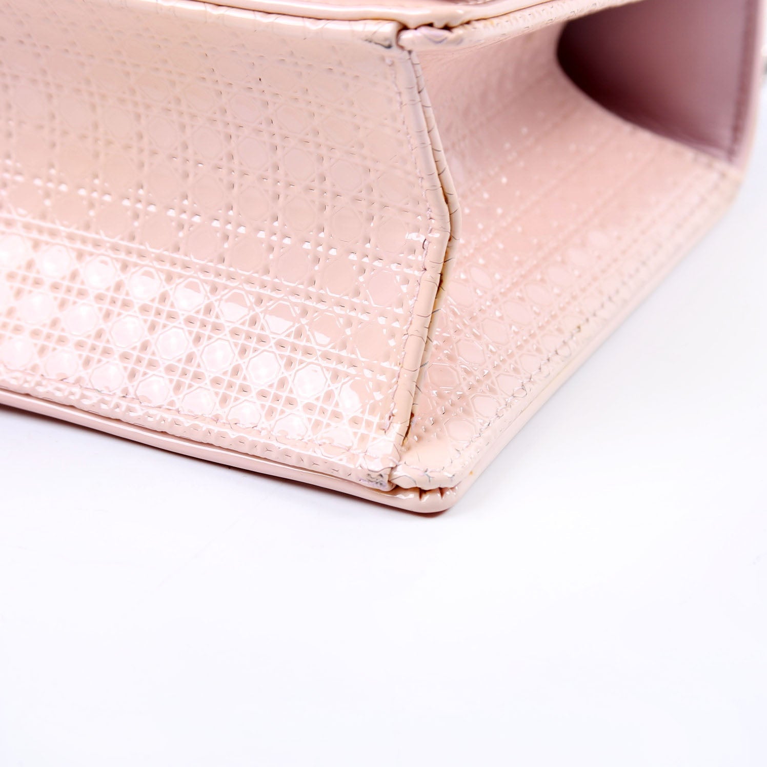 Dior Diorama Patent Micro-Cannage Pink