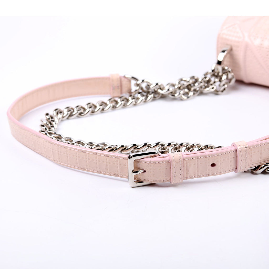 Dior Diorama Patent Micro-Cannage Pink