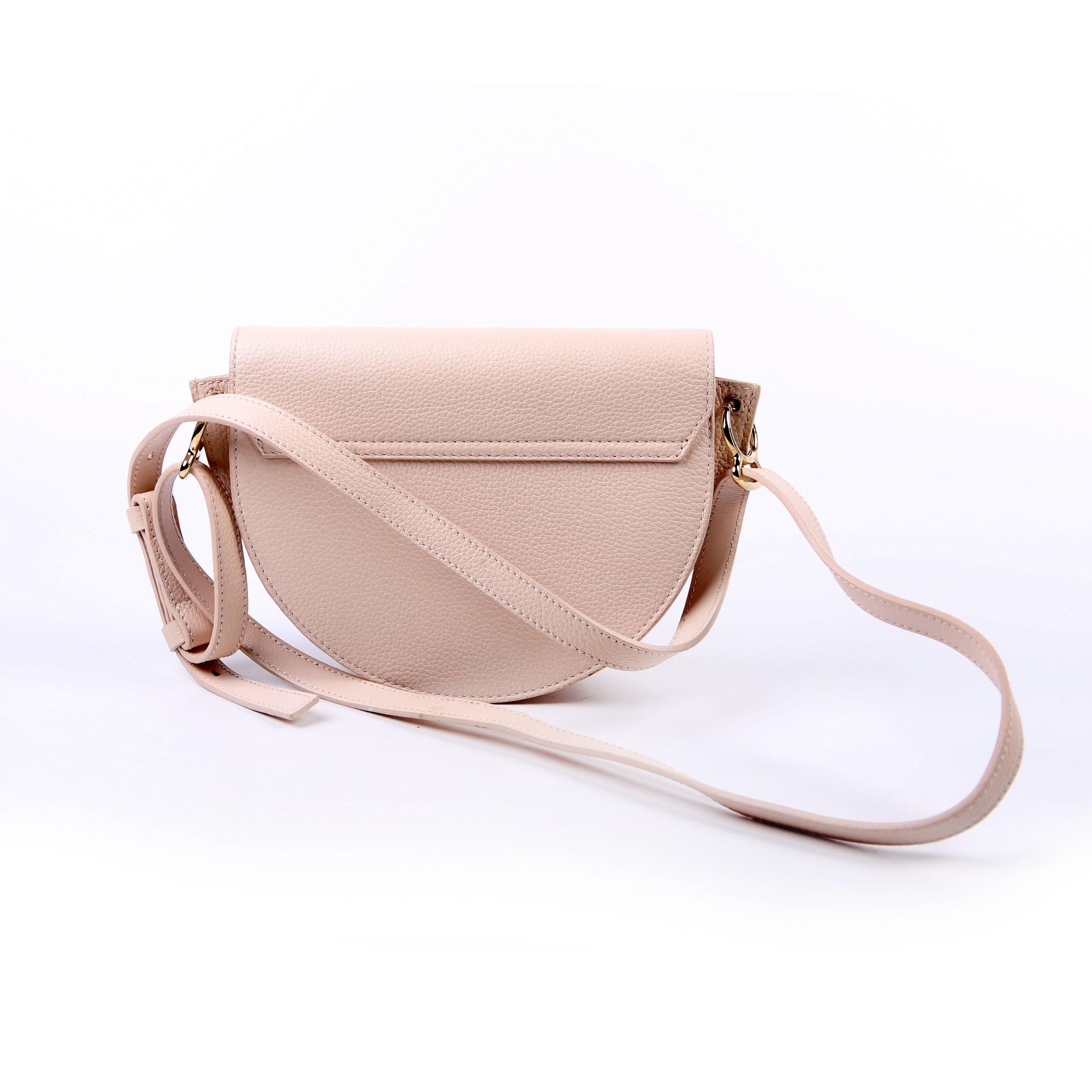 By My Side Embossed Logo Shoulder Bag Pink