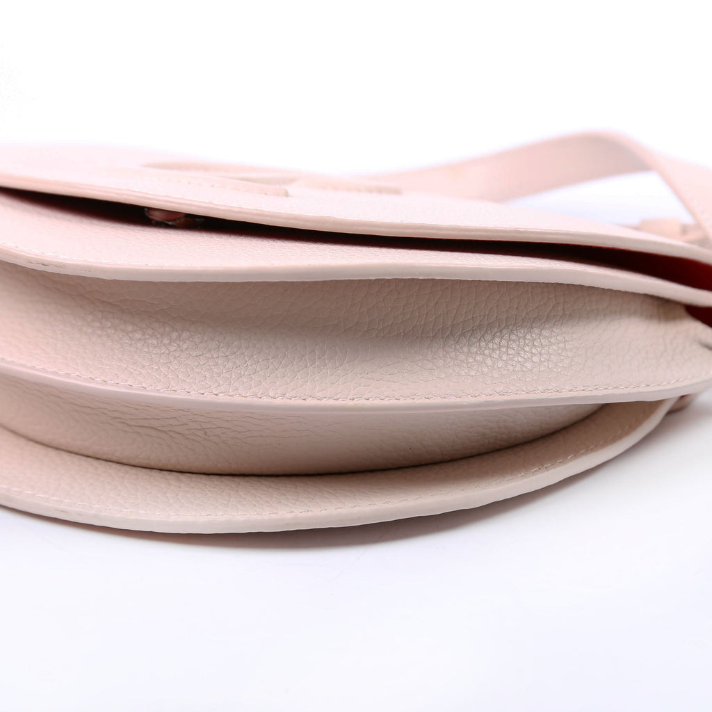 By My Side Embossed Logo Shoulder Bag Pink