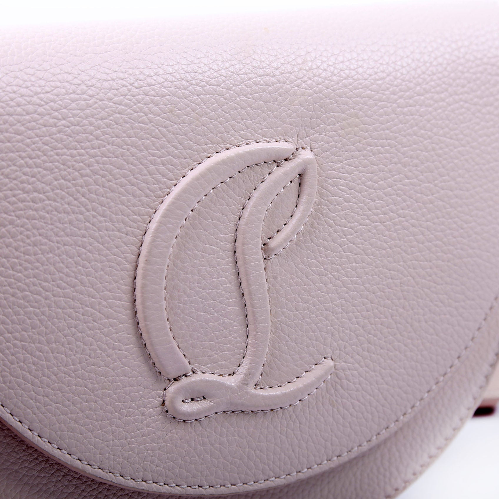 By My Side Embossed Logo Shoulder Bag Pink