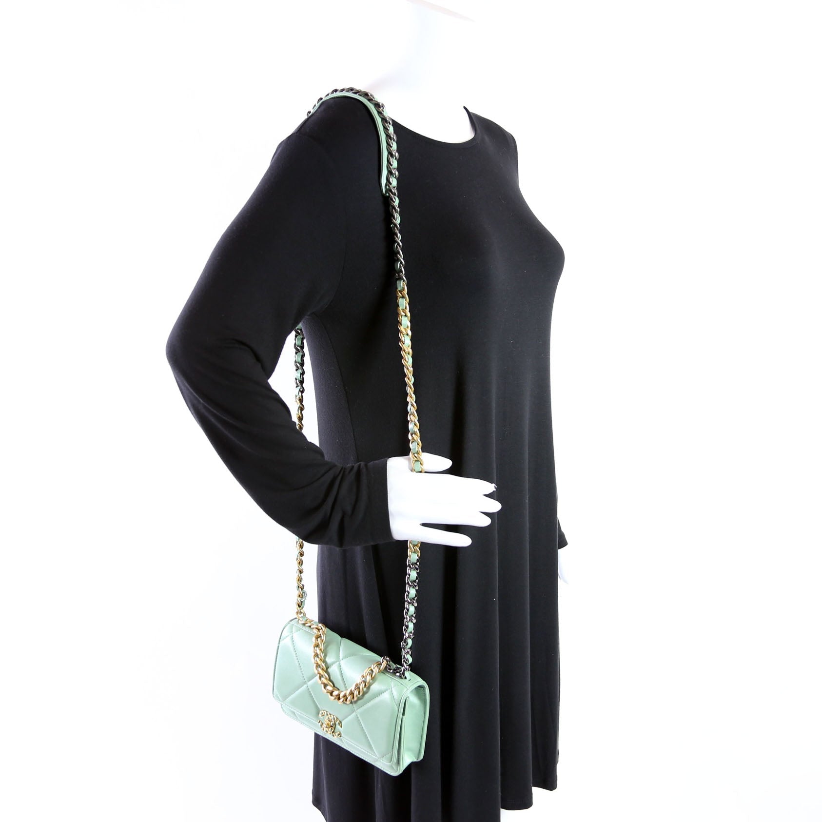 Chanel 19 WOC Quilted Lambksin RFID