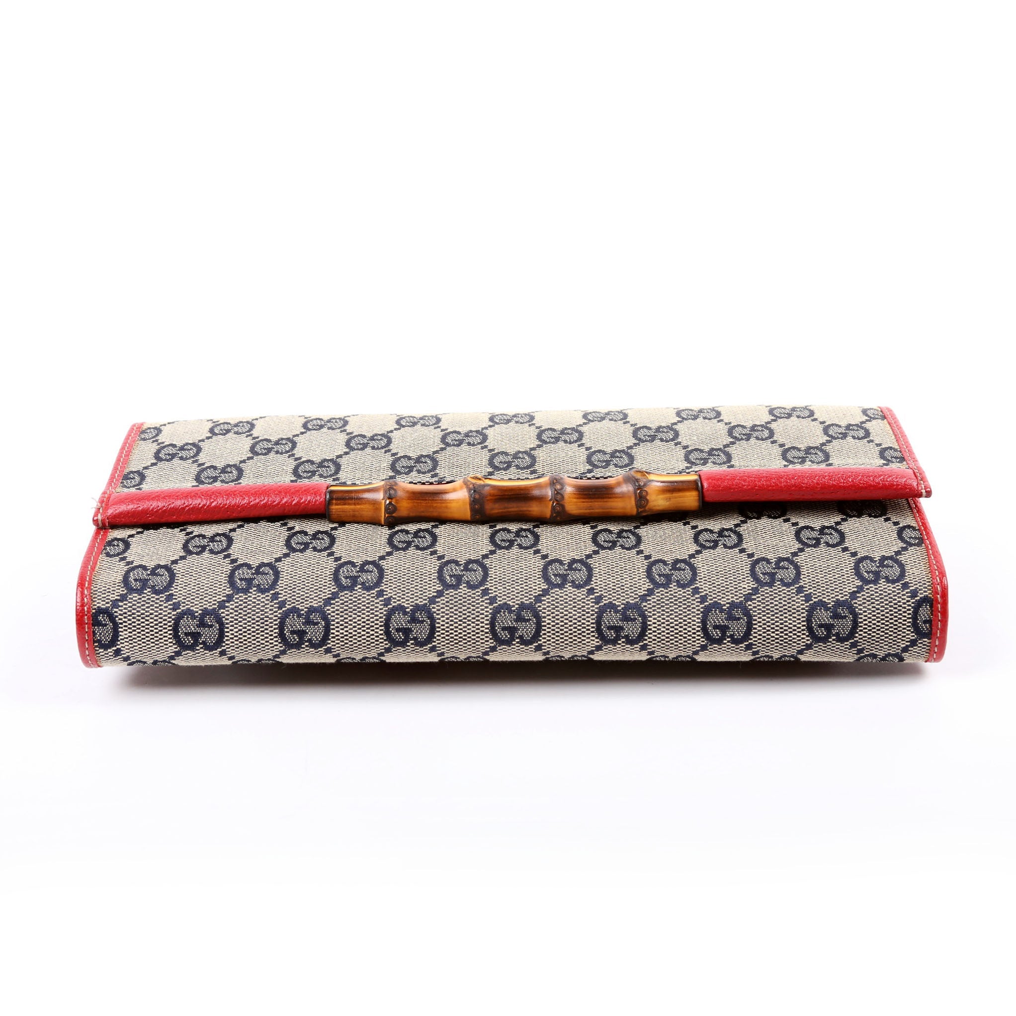 117594 GG Canvas Bamboo Clutch