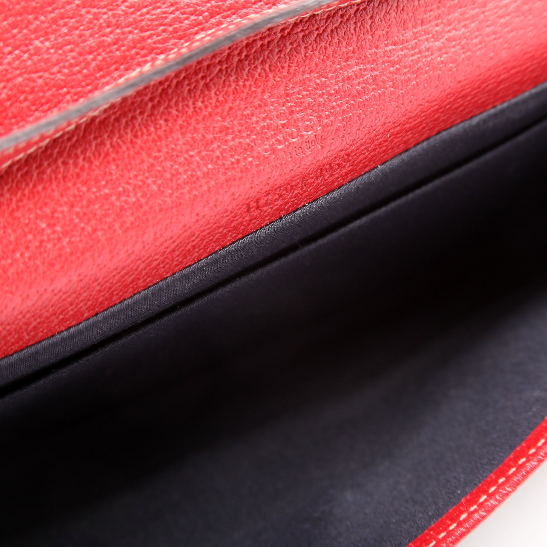 117594 GG Canvas Bamboo Clutch