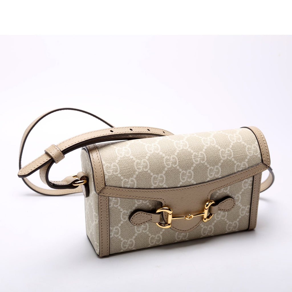 699296 1955 Horsebit Mini Bag Beige