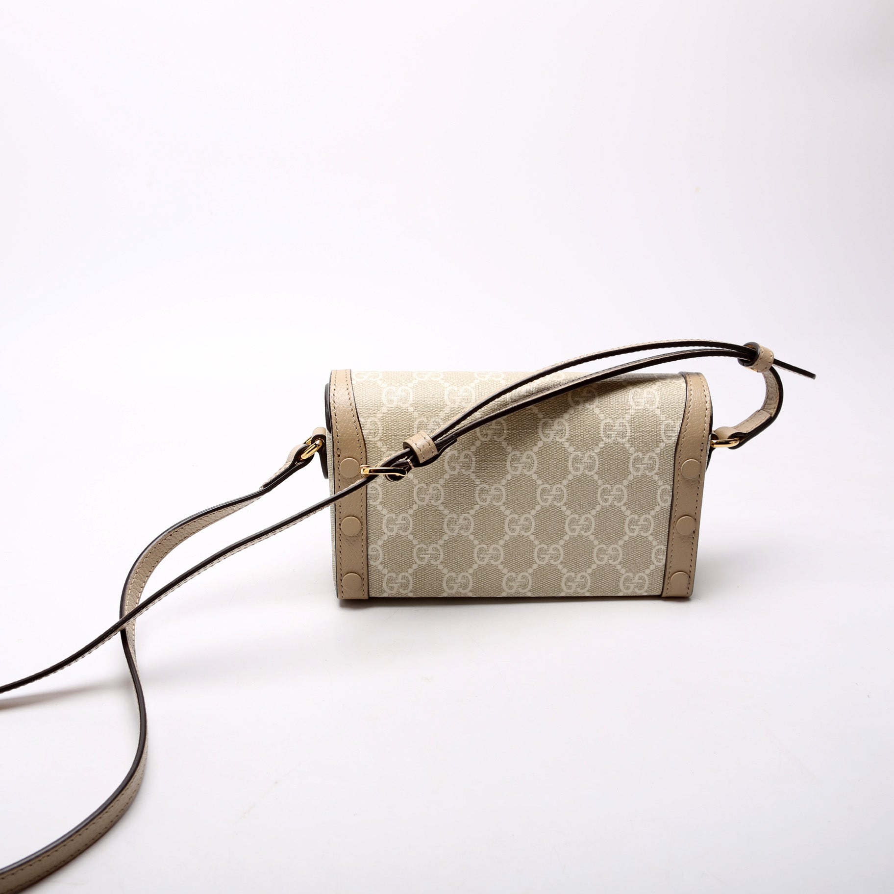 699296 1955 Horsebit Mini Bag Beige