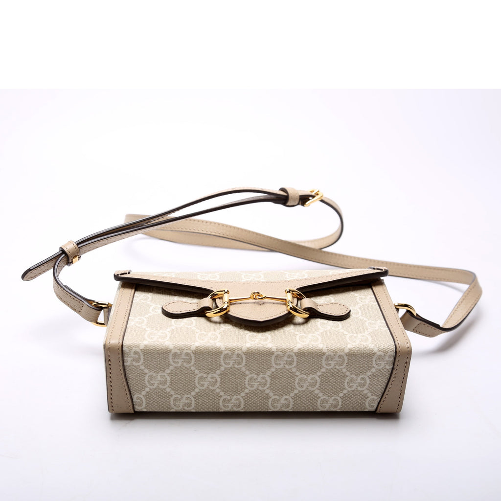 699296 1955 Horsebit Mini Bag Beige
