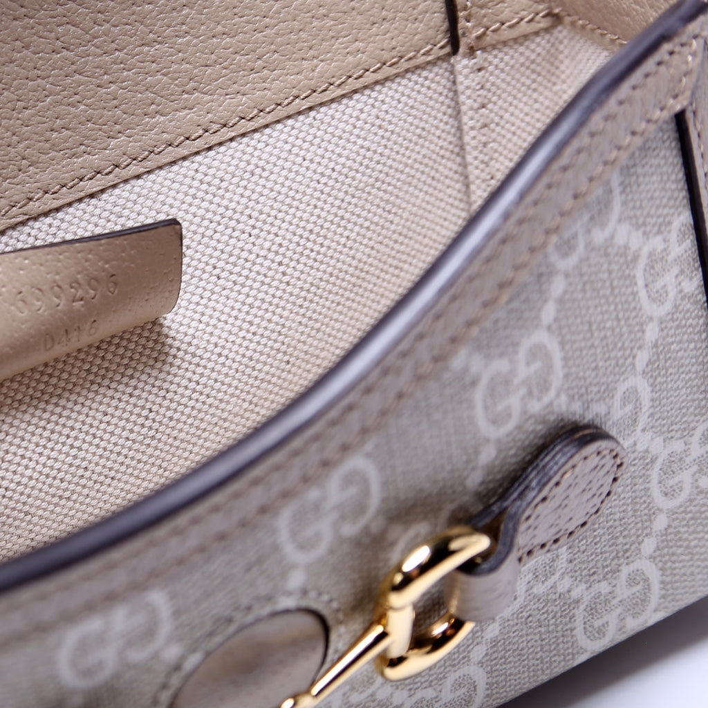 699296 1955 Horsebit Mini Bag Beige