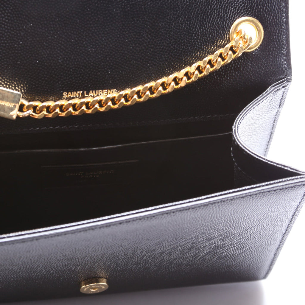 354121 Kate Satchel Small Grain De Poudre Black