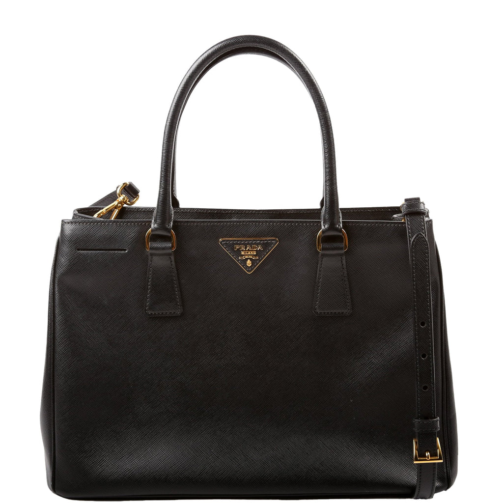 Saffiano Lux Tote Medium Black