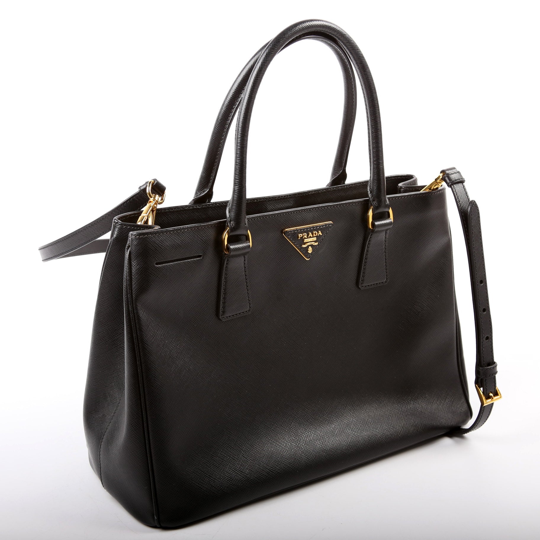 Saffiano Lux Tote Medium Black
