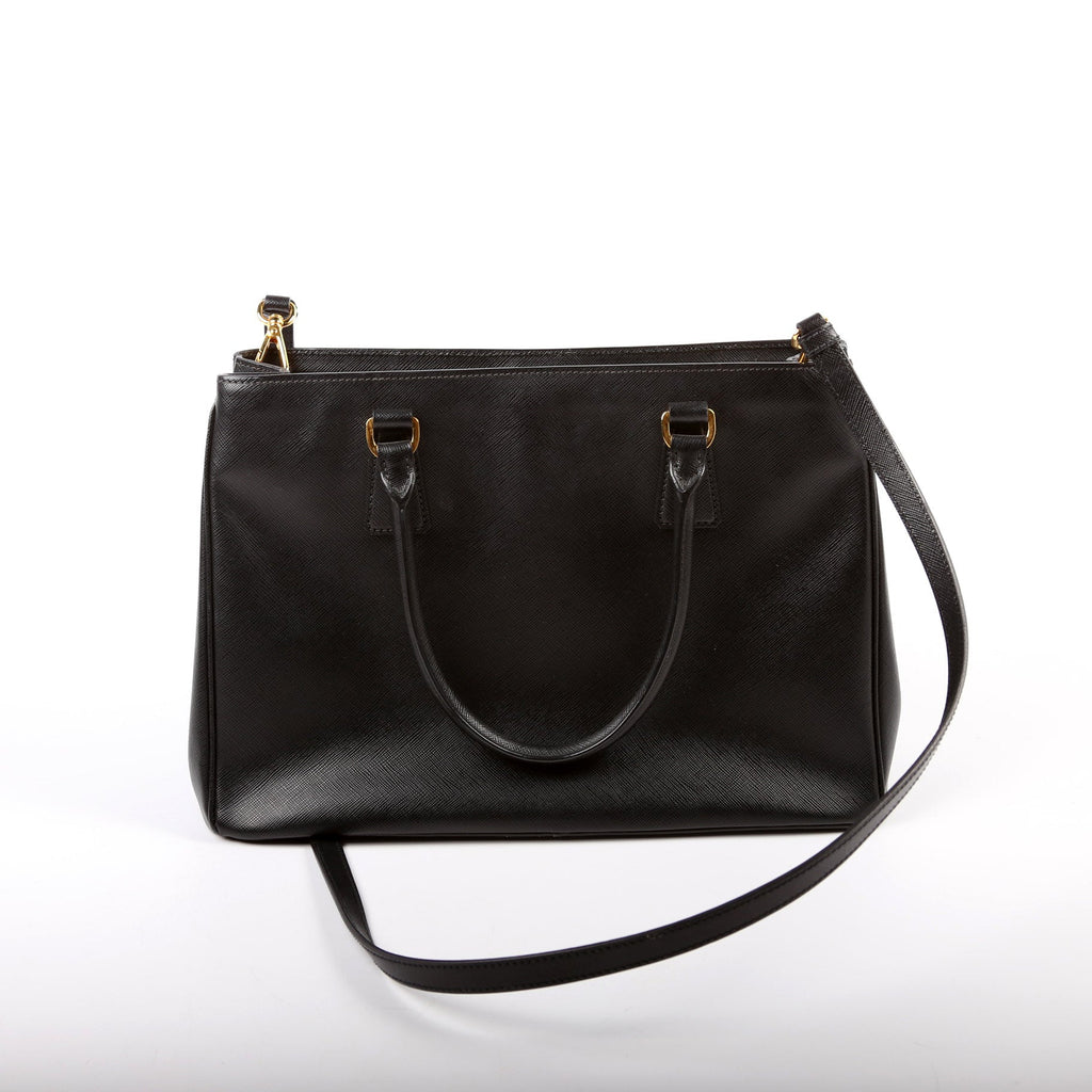 Saffiano Lux Tote Medium Black