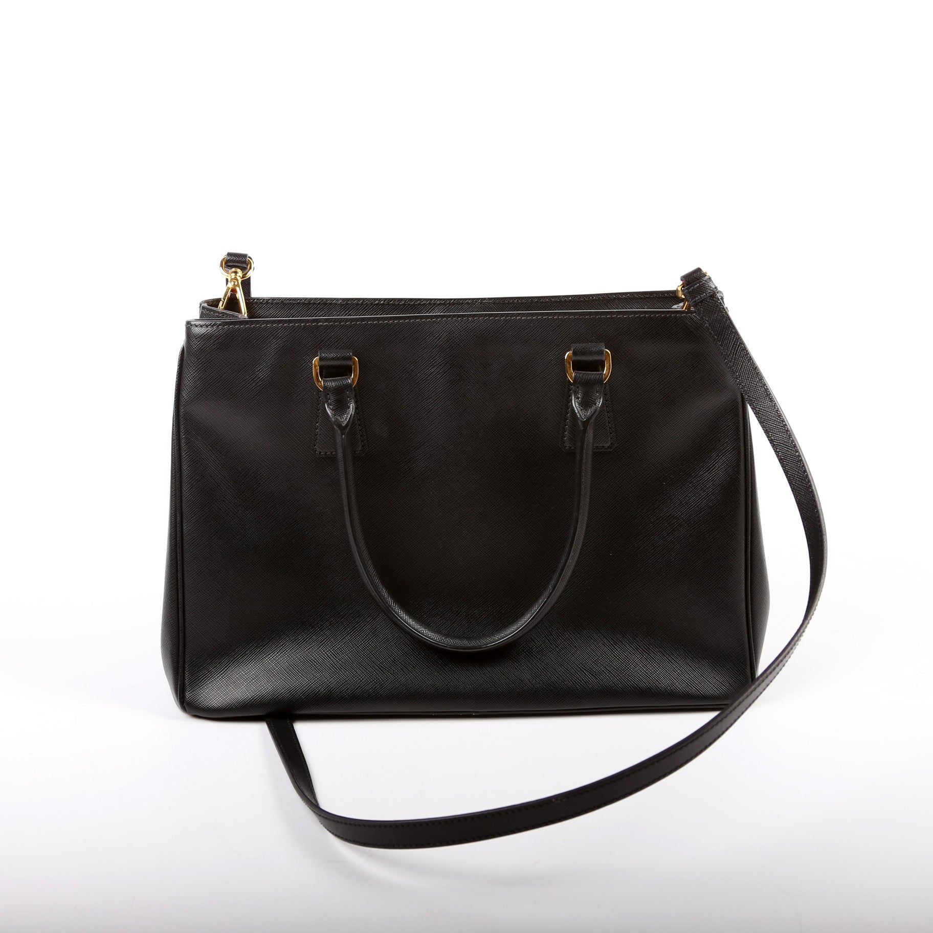 Saffiano Lux Tote Medium Black