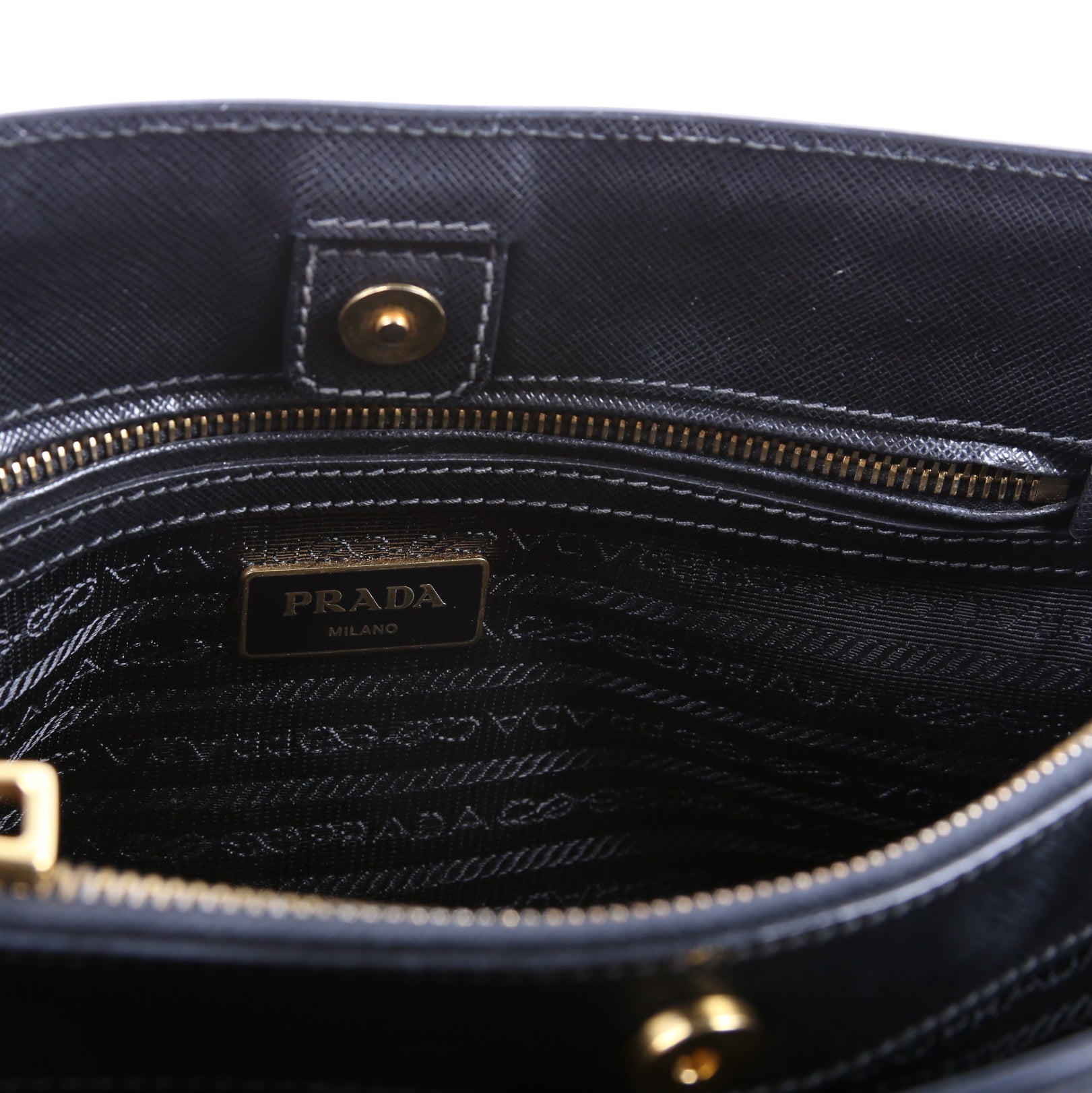 Saffiano Lux Tote Medium Black