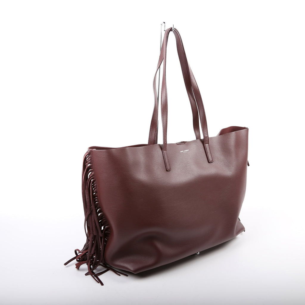Shopping Tote Large Fringe 410666 Burgundy
