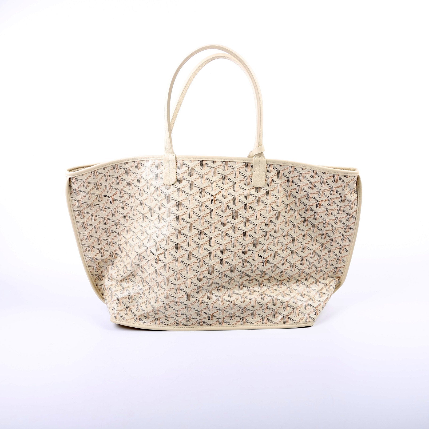 Anjou PM Seahorse Embroidered Canvas/Calfskin Cream
