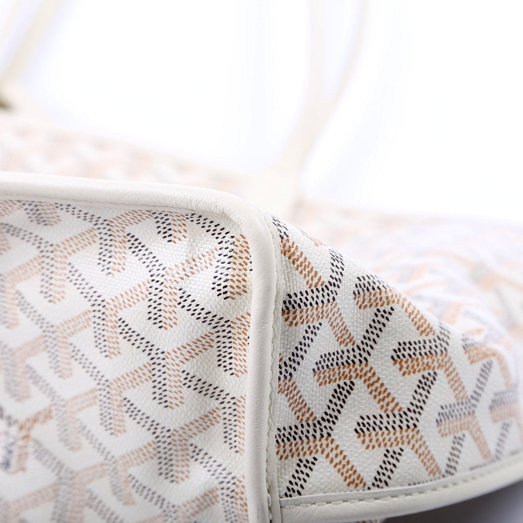 Anjou PM Seahorse Embroidered Canvas/Calfskin Cream