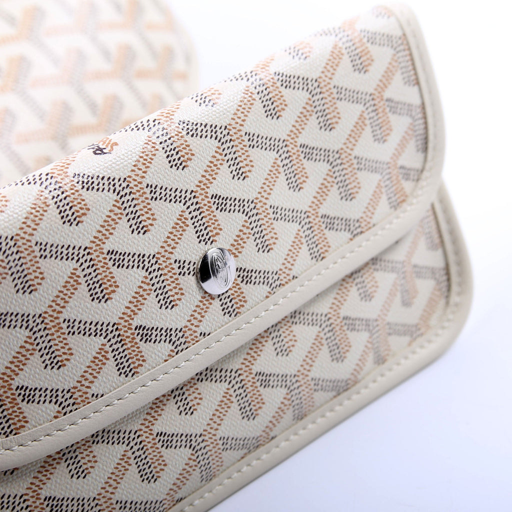 Anjou PM Seahorse Embroidered Canvas/Calfskin Cream