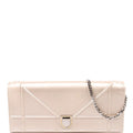 Diorama Wallet On Chain Satin Champagne