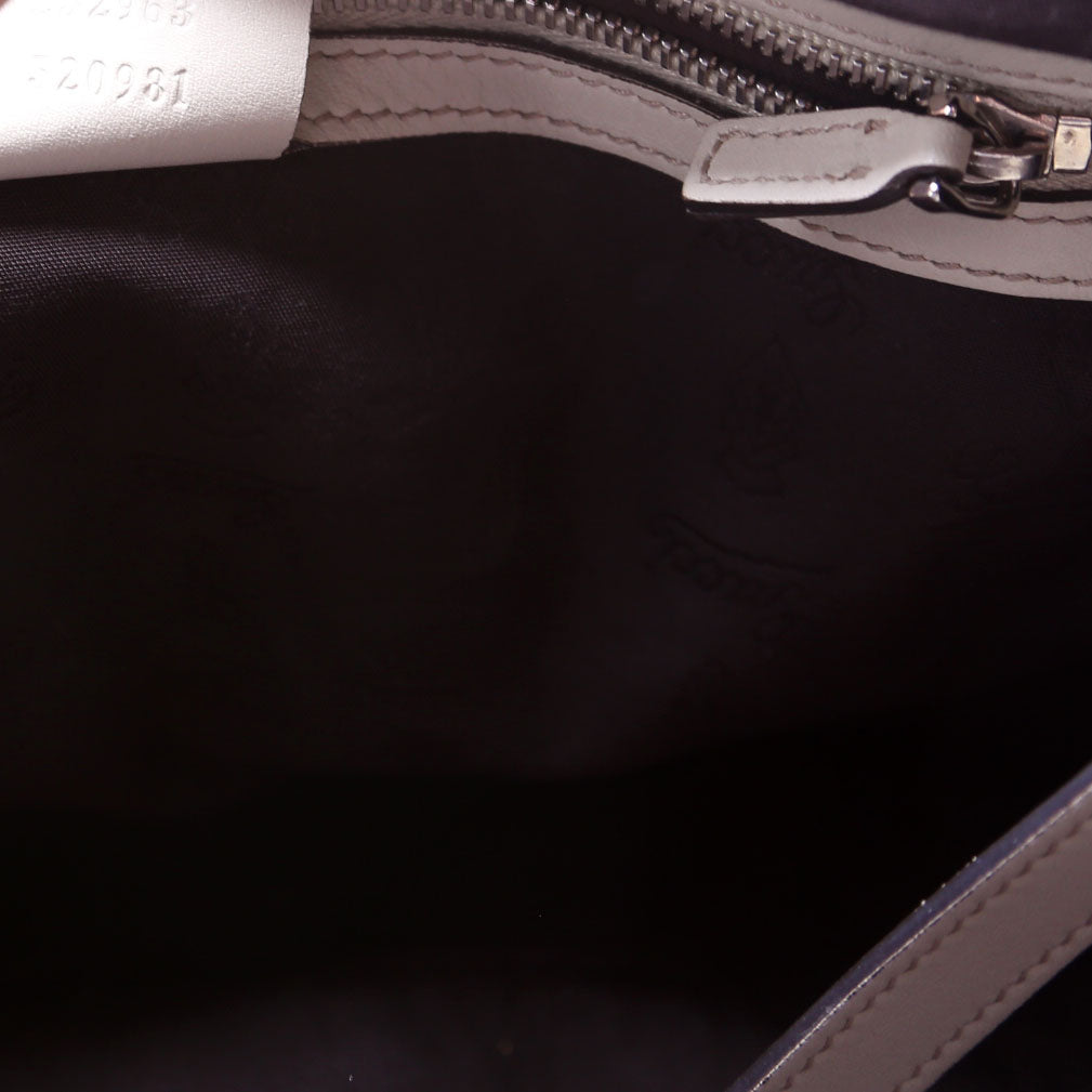 232963 Guccissima GG Twins Medium Tote White