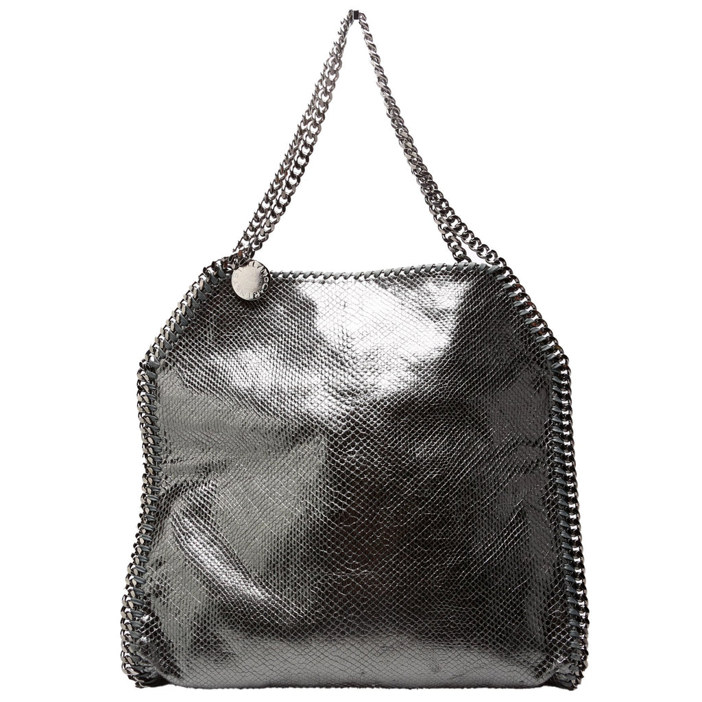 Falabella Fold Over Tote Silver