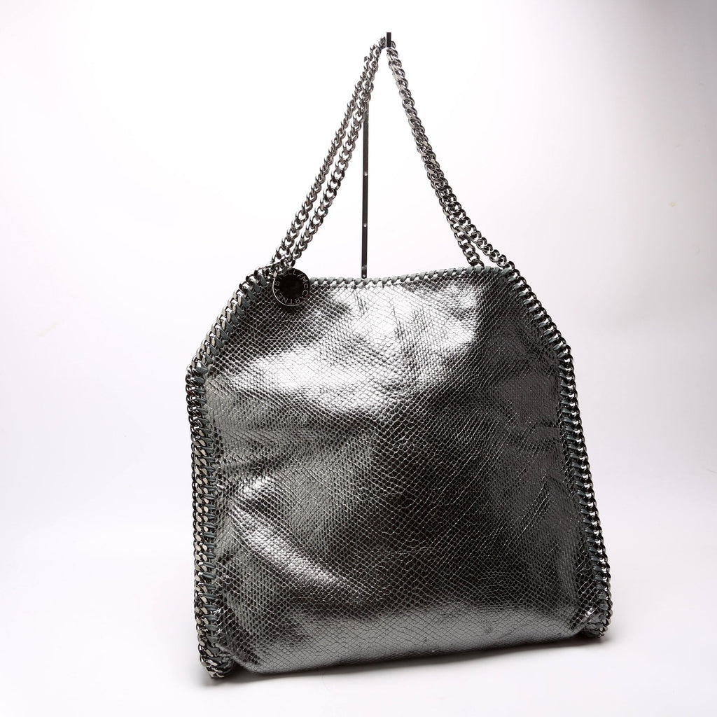 Falabella Fold Over Tote Silver