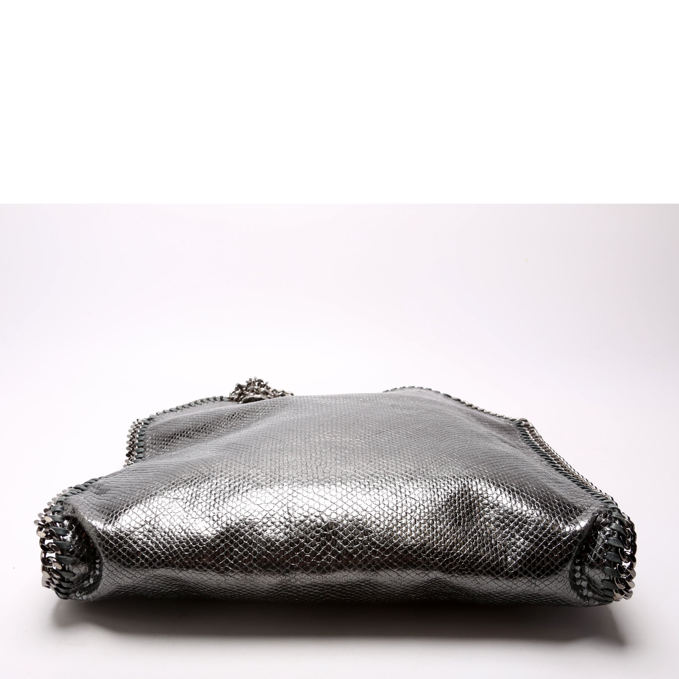 Falabella Fold Over Tote Silver