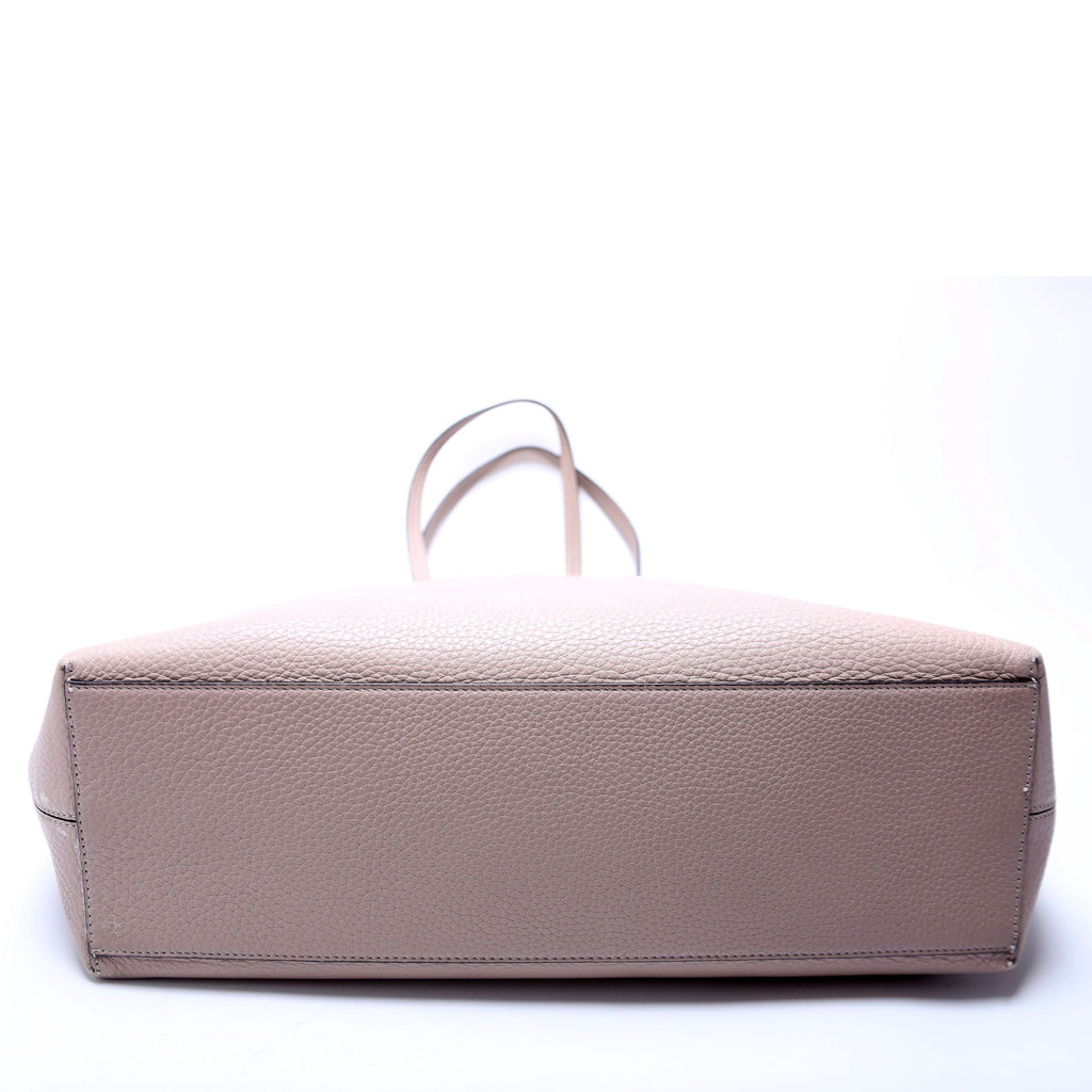 Rockstud Large Shopping Tote Beige