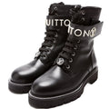 Territory Flat Ranger Calfskin Boots Size 37.5 Black