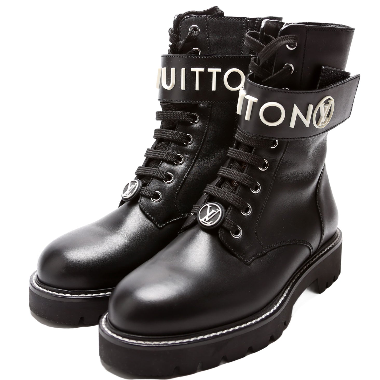 Territory Flat Ranger Calfskin Boots Size 37.5 Black