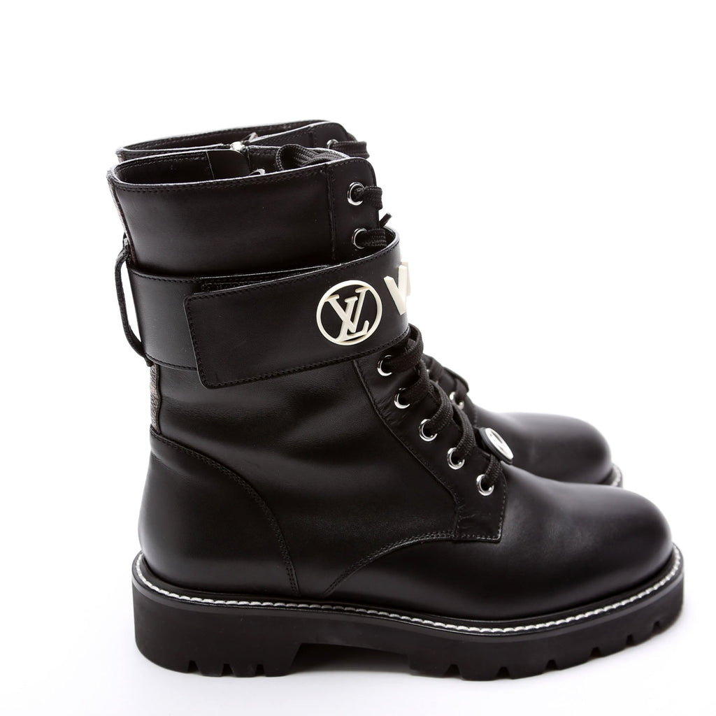 Territory Flat Ranger Calfskin Boots Size 37.5 Black