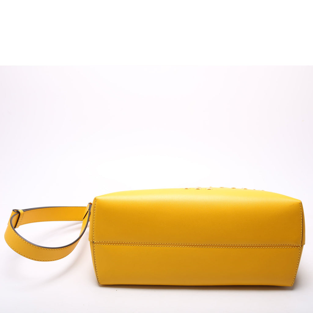 8BL146 By the Way Medium Boston Calfskin Whipstitch Yellow