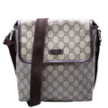223666 GG Supreme Flap Messenger Brown