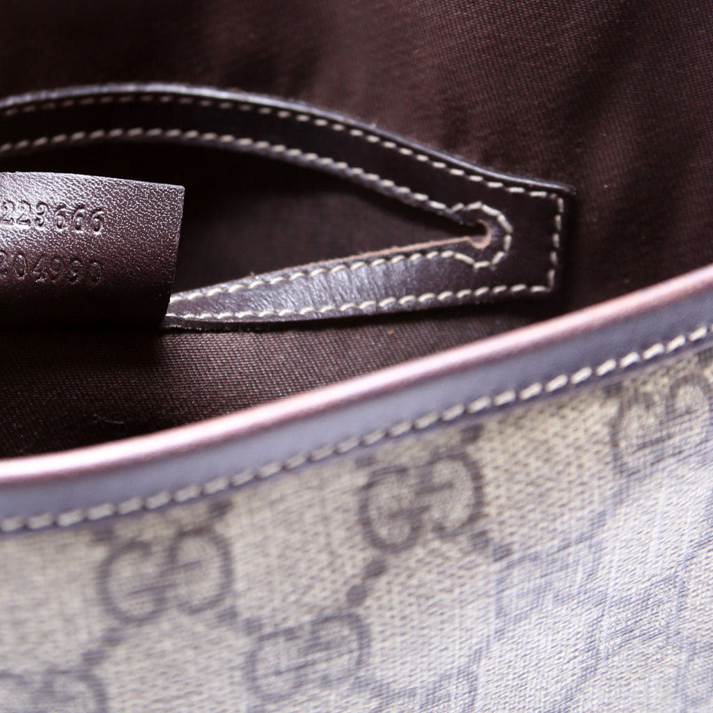 223666 GG Supreme Flap Messenger Brown