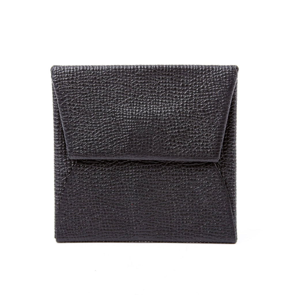 Hermes Bastia Change Purse Black