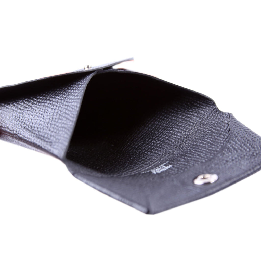 Hermes Bastia Change Purse Black