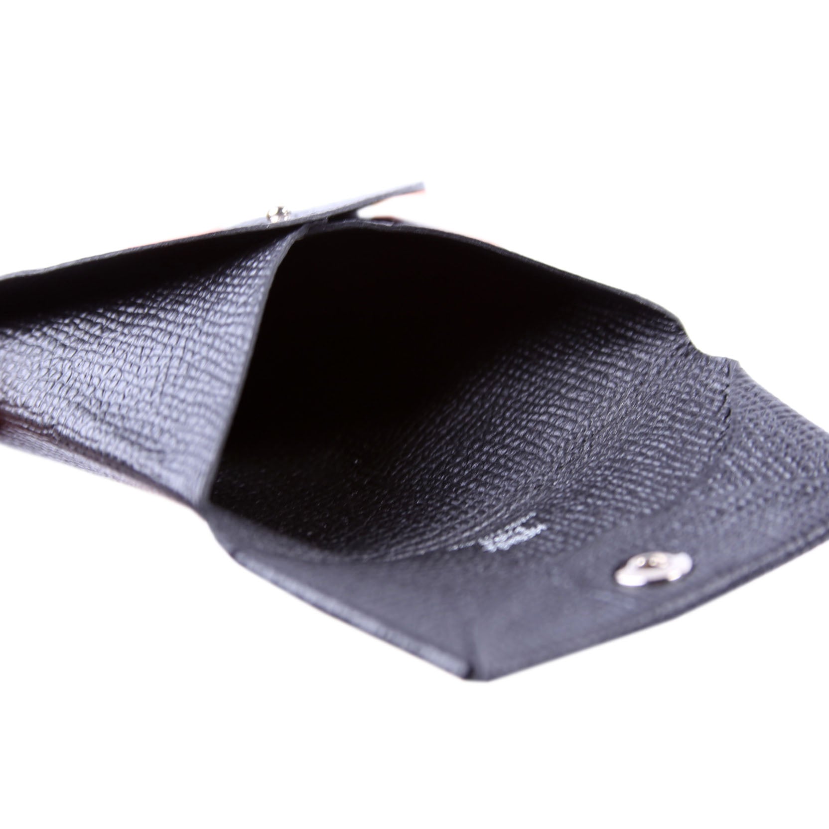 Hermes Bastia Change Purse Black