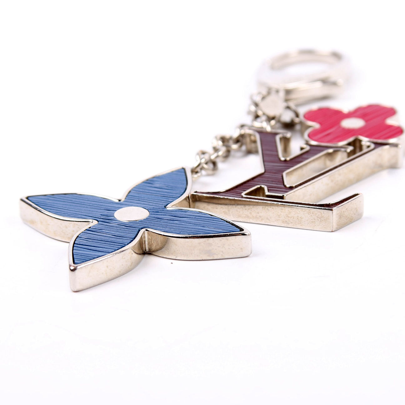 Fleur D'Epi Bag Charm Silver/Multicolor
