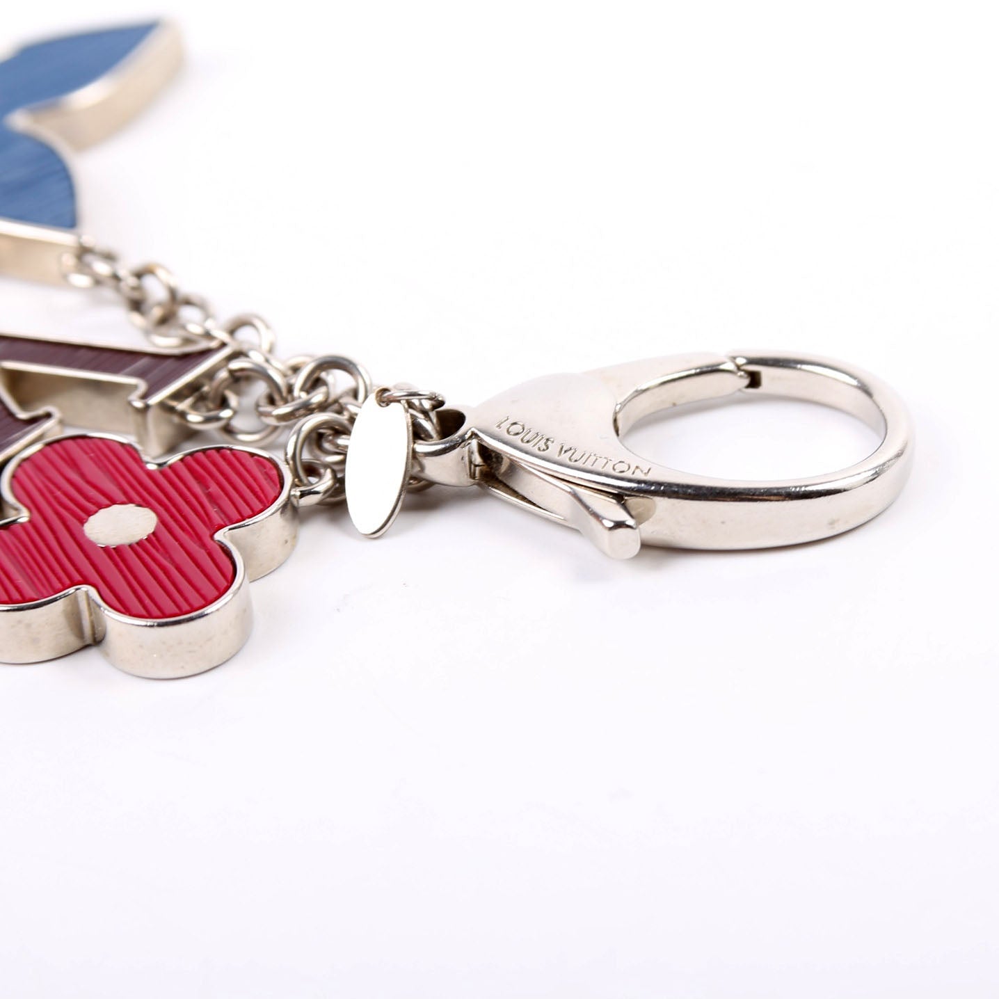 Fleur D'Epi Bag Charm Silver/Multicolor
