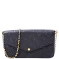 Pochette Felicie Empreinte Black