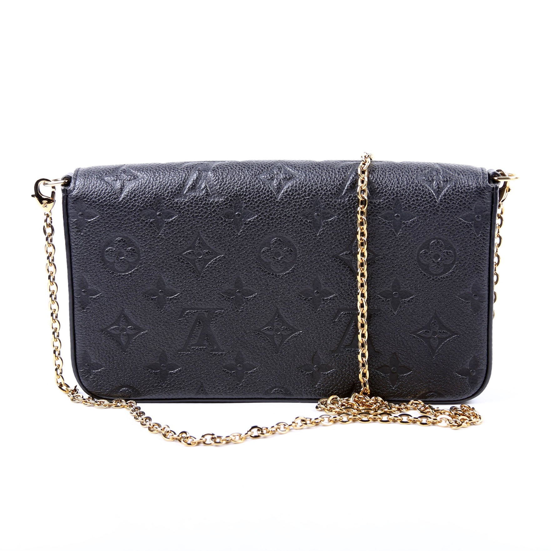 Pochette Felicie Empreinte Black