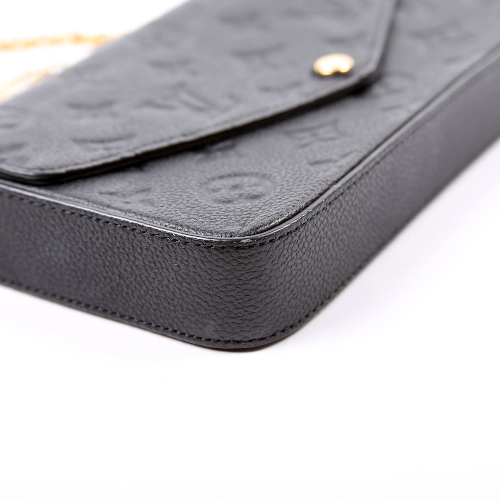 Pochette Felicie Empreinte Black