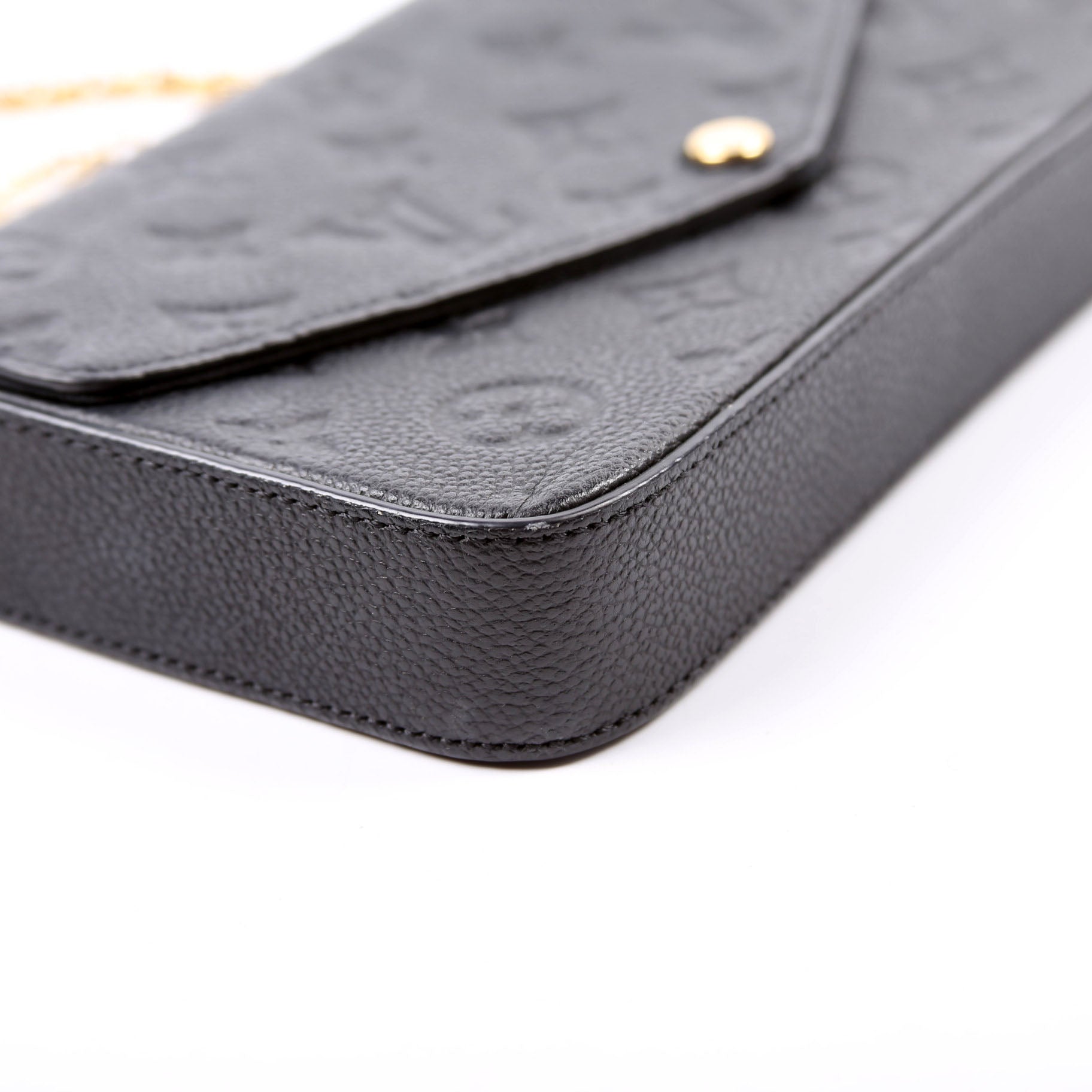 Pochette Felicie Empreinte Black