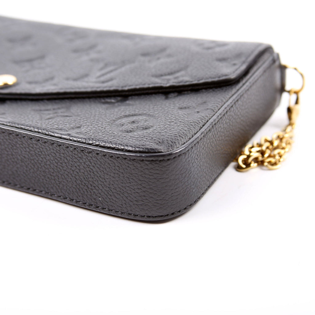 Pochette Felicie Empreinte Black